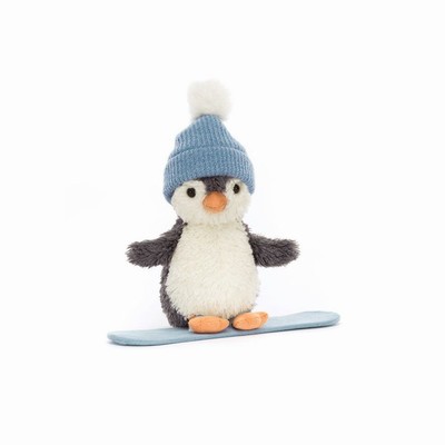 Jellycat Peanut Penguin Snowboarding UK | 70345HOUJ